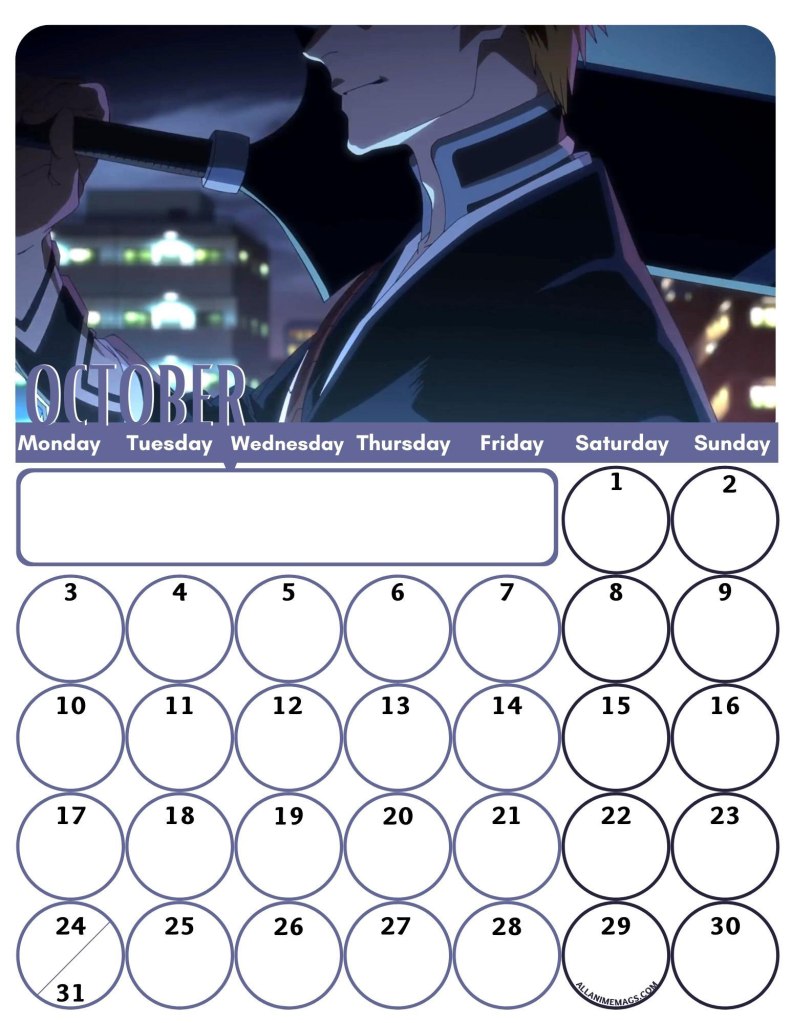 10-October-Free-Bleach-Anime-Wall-Calendar-2022-AllAnimeMag