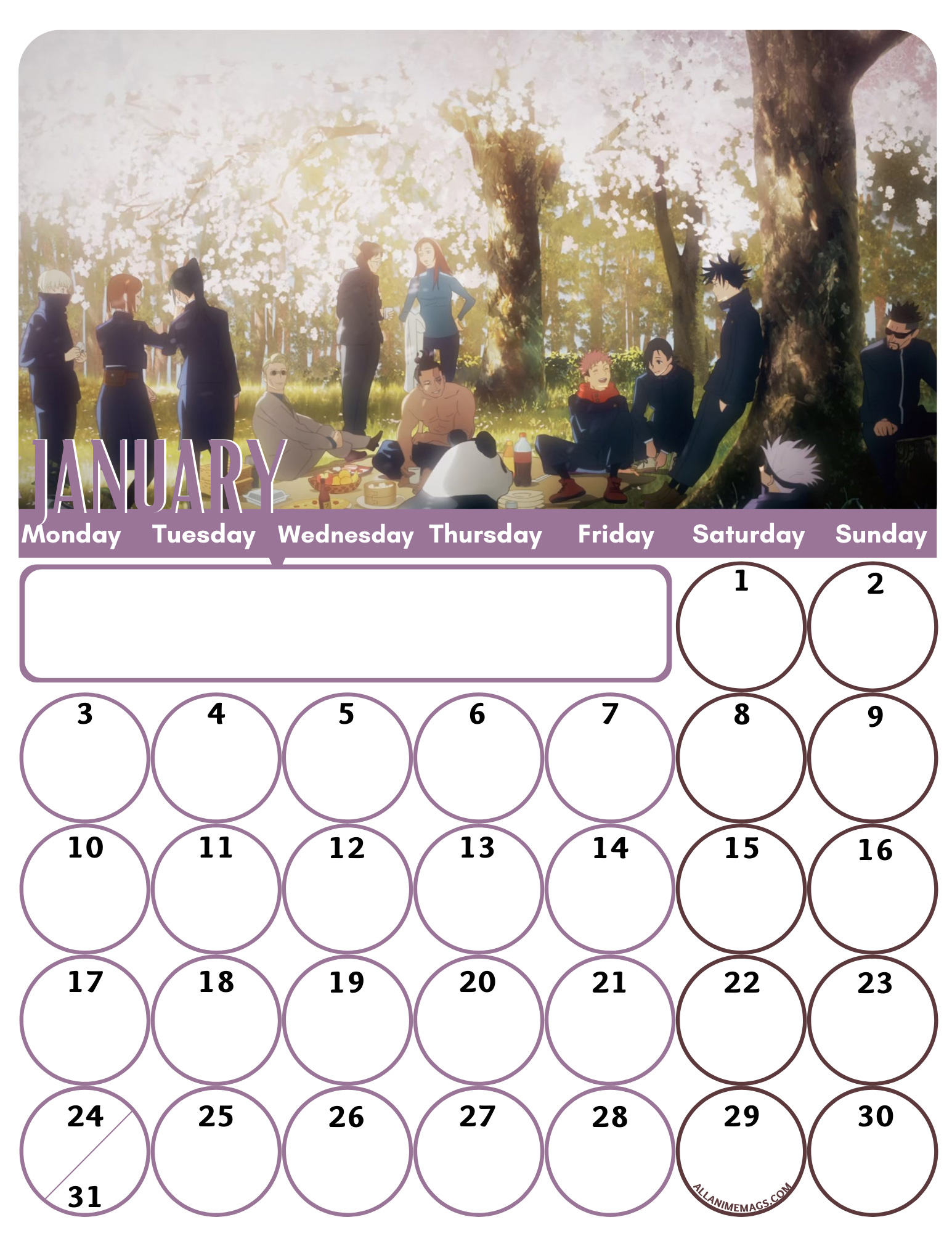 01-January-Jujutsu-Kaisen-Anime-Wall-Calendar-2022-AllAnimeMag