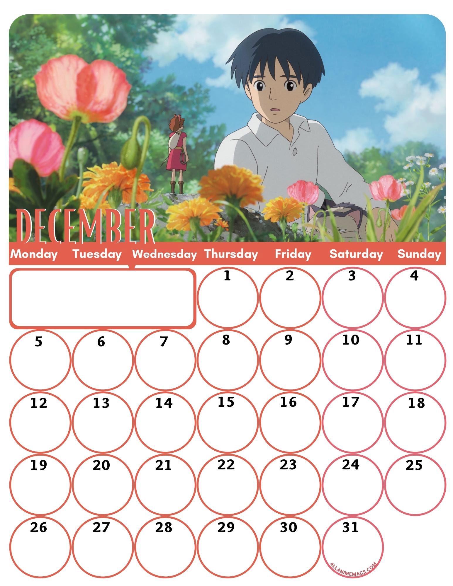 12-December-Free-Studio-Ghibli-Anime-Wall-Calendar-2022-AllAnimeMag