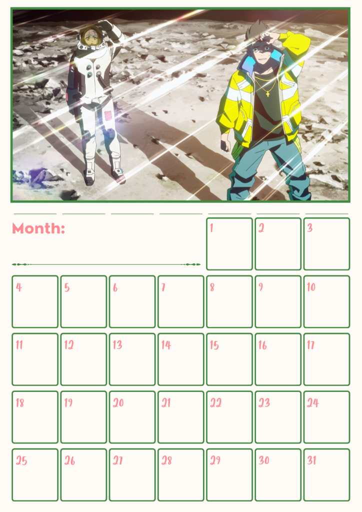 Downloadable Cyberpunk Edgerunners Anime Calendar Timeless (11)