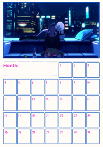 Downloadable Cyberpunk Edgerunners Anime Calendar Timeless (8)
