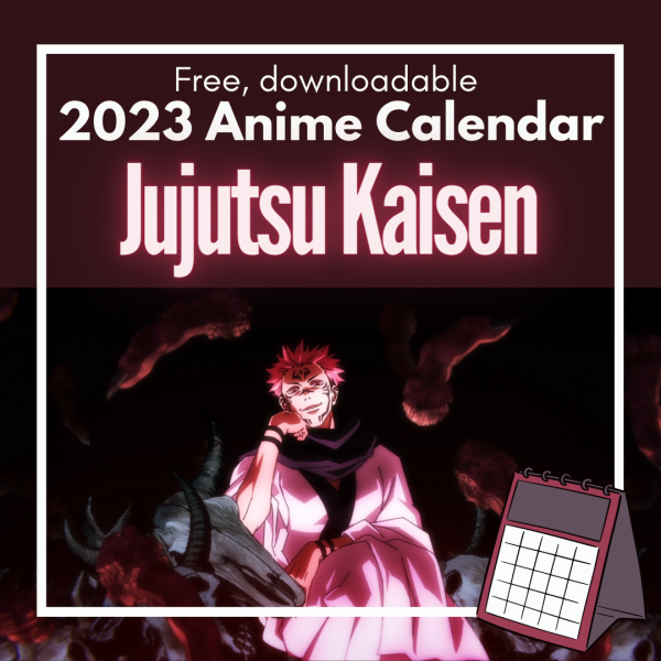 free downloadable Jujutsu Kaisen 2023 Anime Calendar