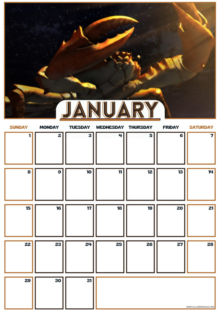 01 January 2023 Sabikui Bisco Anime Calendar free download AllAnimeMag