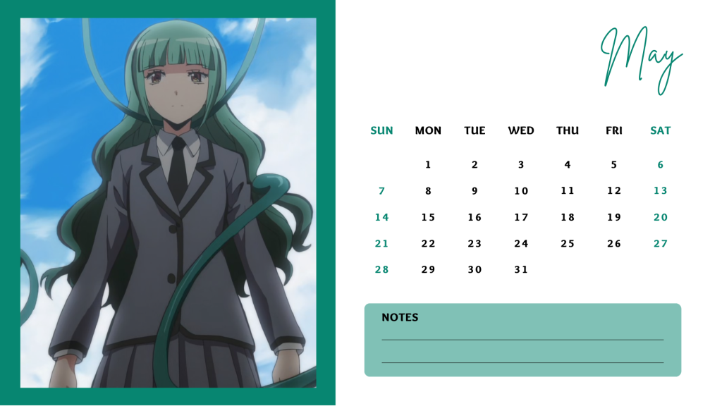 05 May 2023 Assassination Classroom (Ansatsu Kyoushitsu) Anime Calendar free download AllAnimeMag Simple