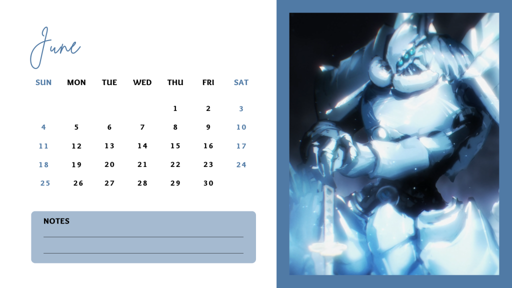 06 June 2023 Overlord Anime Calendar free download AllAnimeMag Simple