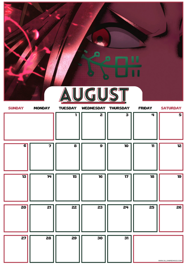 08 August 2023 Sabikui Bisco Anime Calendar free download AllAnimeMag